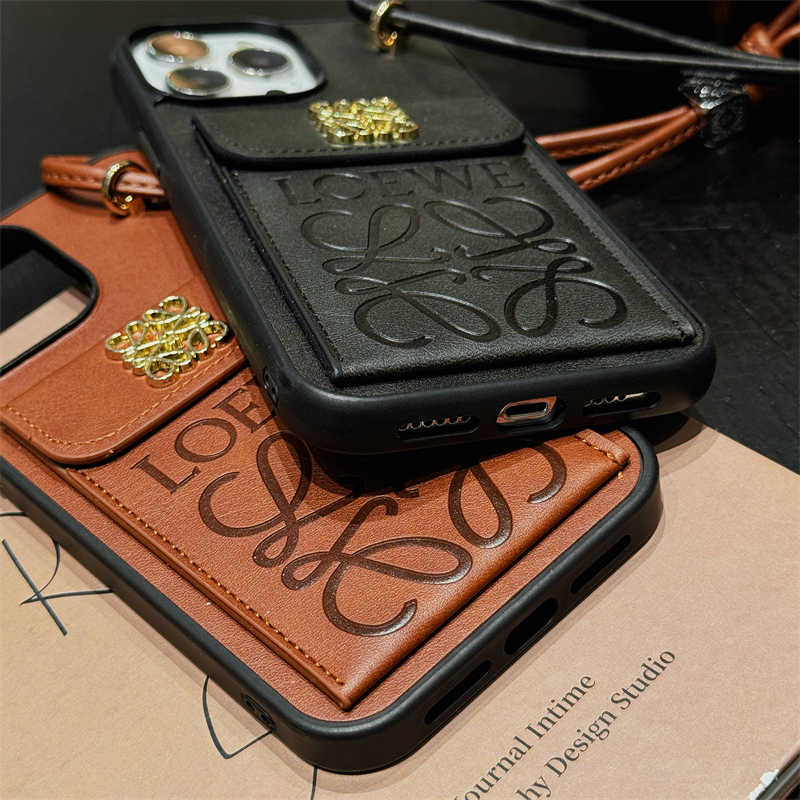 Luxury Leather Wallet Case With Bracelet For iPhone 12-16 Pro