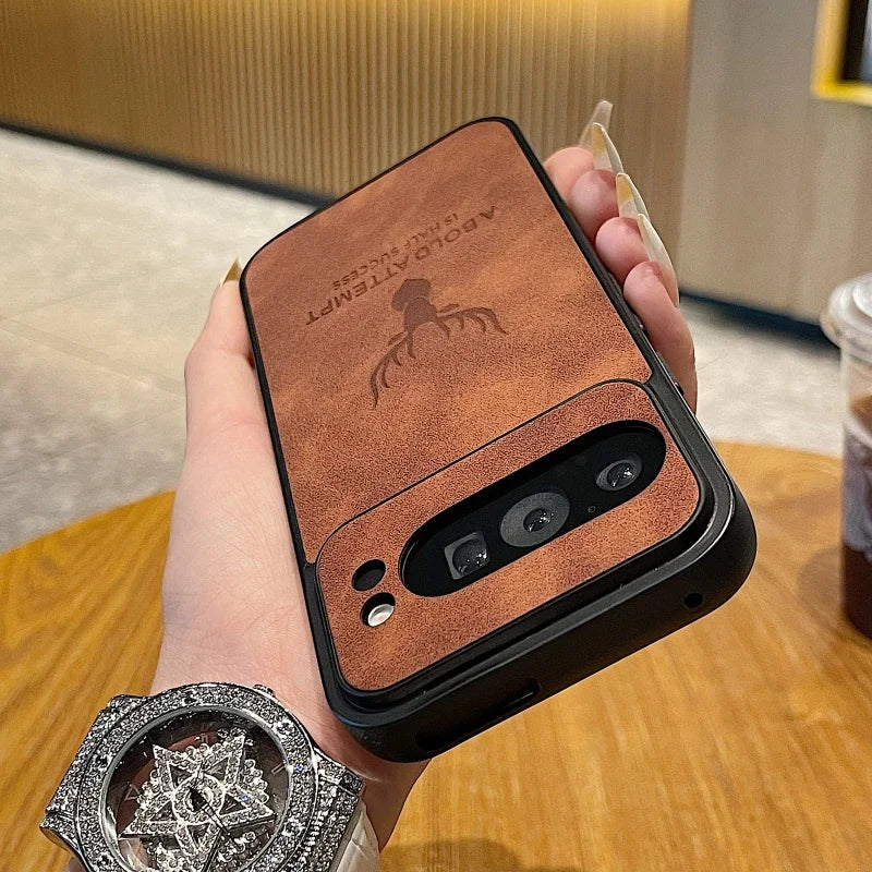 Luxury Leather Matte Case For Google Pixel 9/9 Pro/8/7A