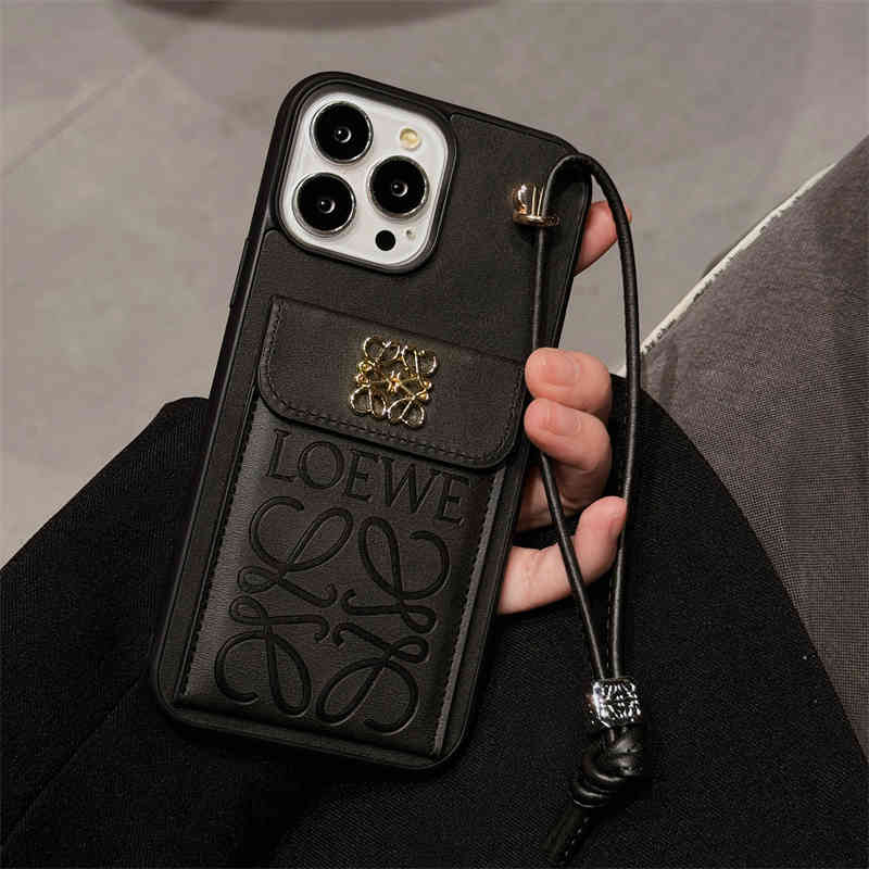 Luxury Leather Wallet Case With Bracelet For iPhone 12-16 Pro