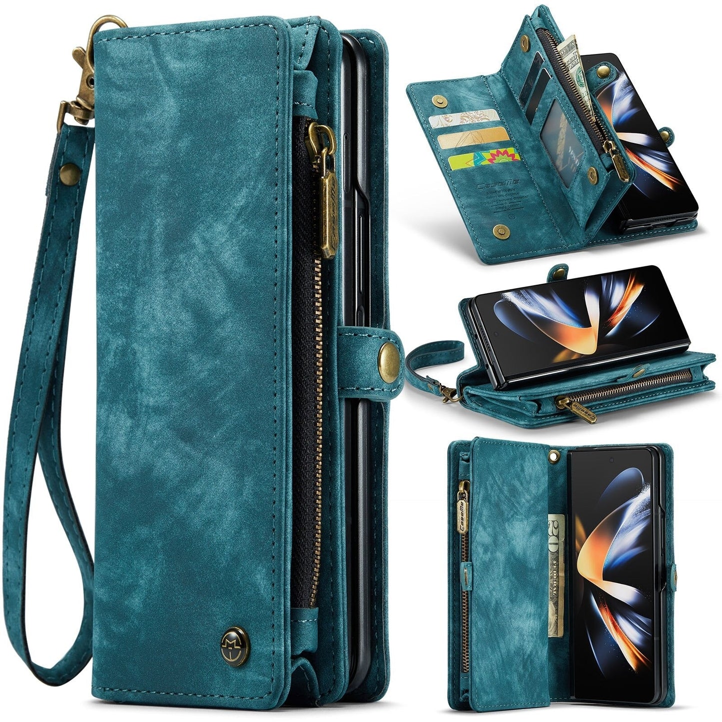 Fashion Magnetic PU Leather Flip Wallet Case