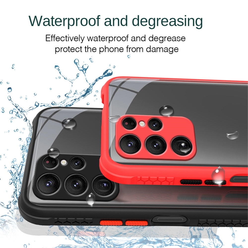 Case Tire Pattern Clear Acrylic Cover Sumsung S22 Series