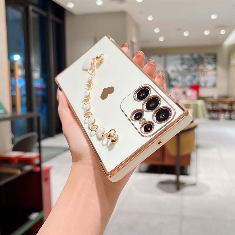 Cute Wrist Bracelet Candy Soft Phone Case For Samsung S Series