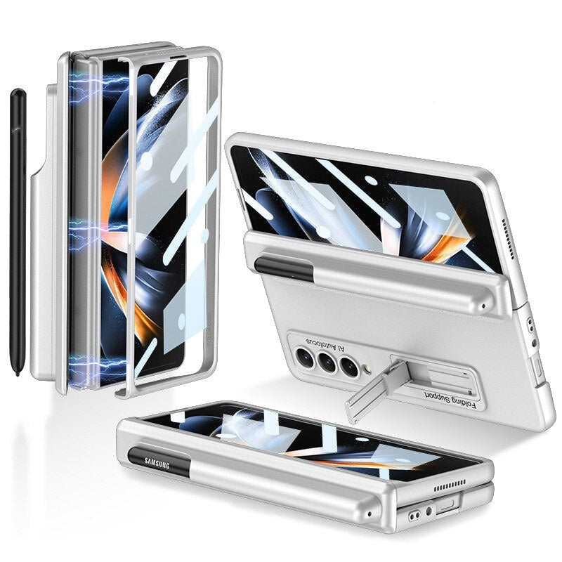 Full Protection Magnet Hinge Pen Slot Case for Samsung Galaxy Z Fold 4