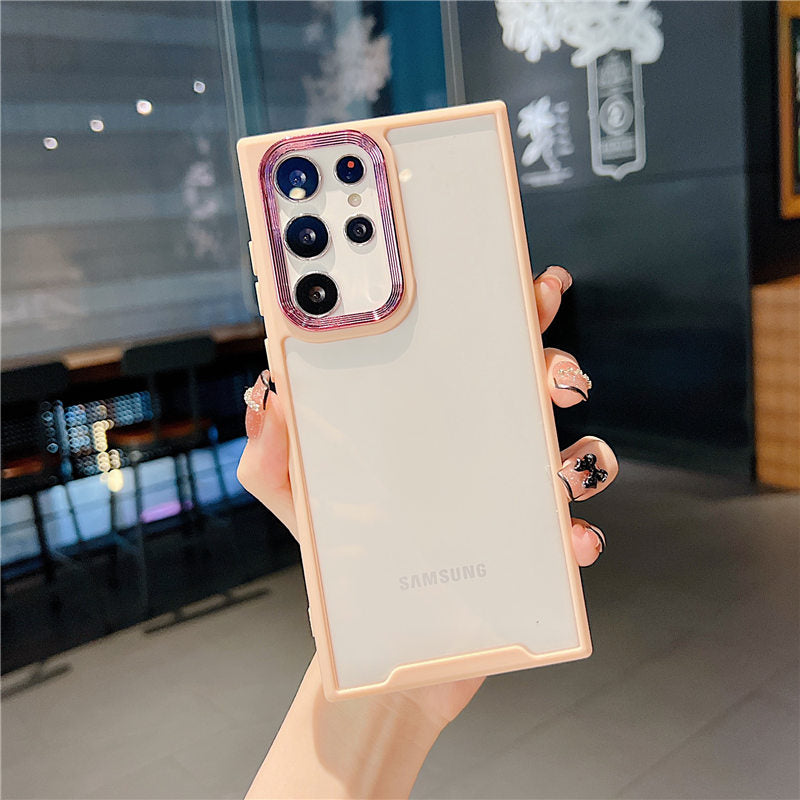 Lens Protection Clear Phone Case For Samsung S22 Series