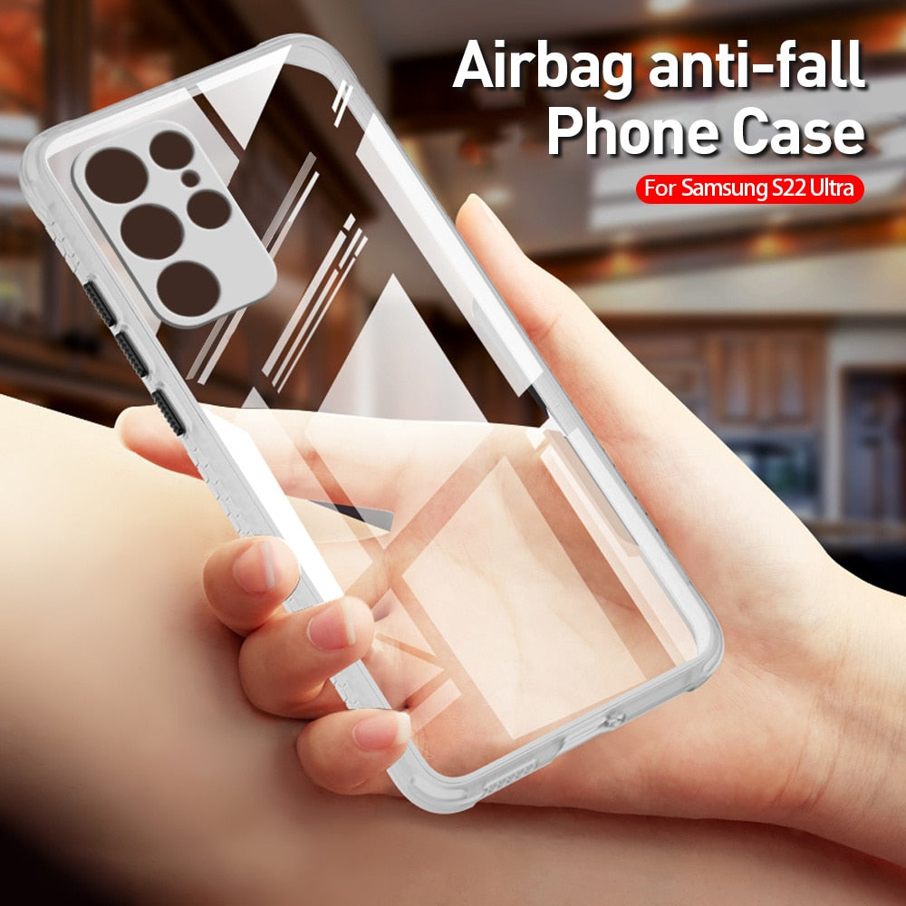 Case Tire Pattern Clear Acrylic Cover Sumsung S22 Series