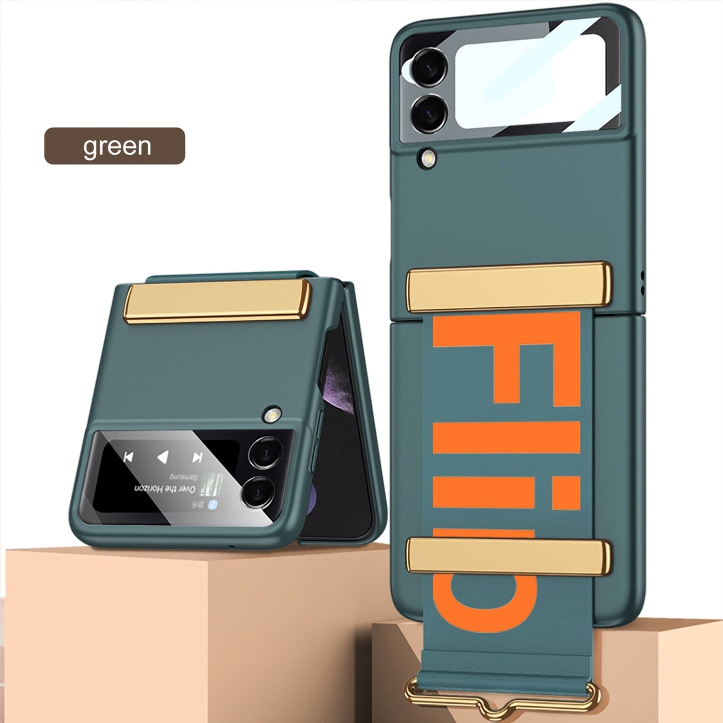 Wristband Bracket Case For Samsung Galaxy Z Flip 4