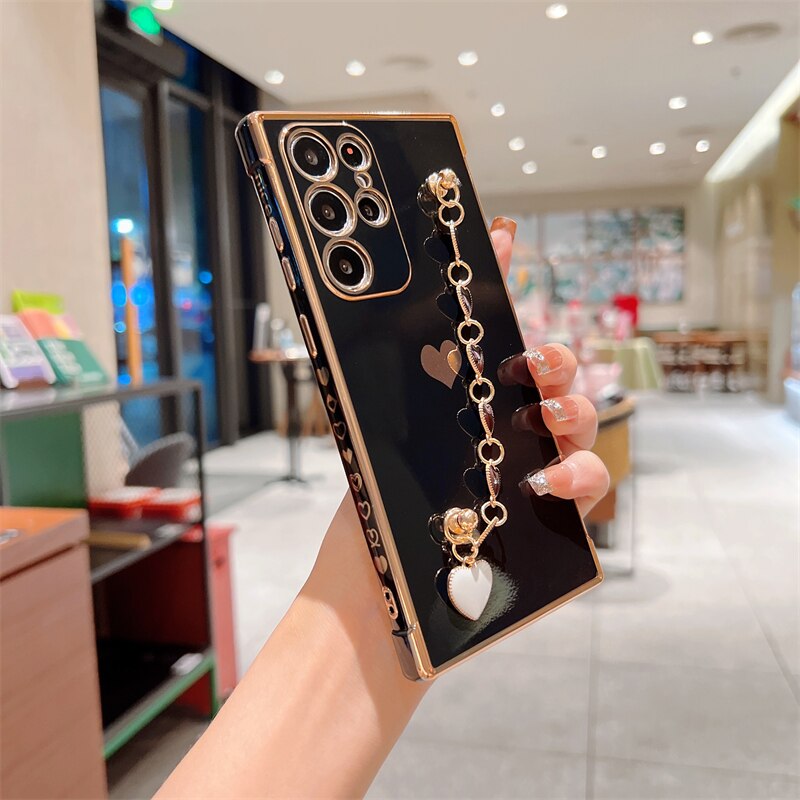 Cute Wrist Bracelet Candy Soft Phone Case For Samsung S Series