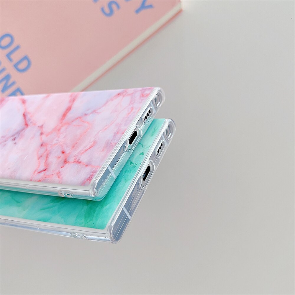 Matte Marble Texture Phone Case For Samsung S22 Series