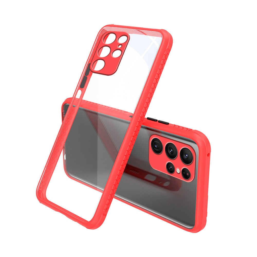 Case Tire Pattern Clear Acrylic Cover Sumsung S22 Series