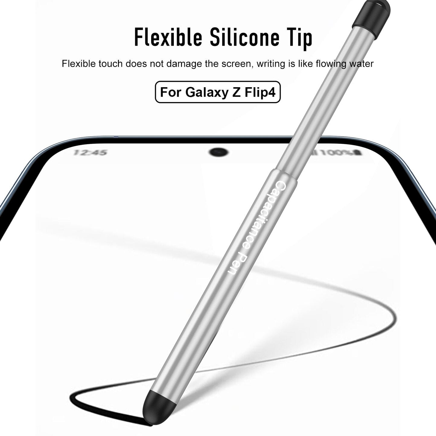 Magnetic Hinge Case with Pen For Samsung Galaxy Z Flip 4