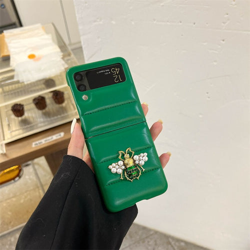 Fashion Bee Leather Phone case For Galaxy Z Flip 3