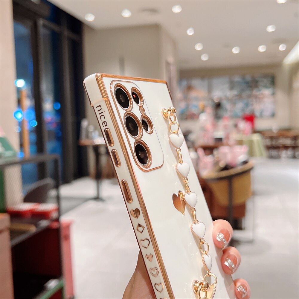 Cute Wrist Bracelet Candy Soft Phone Case For Samsung S Series