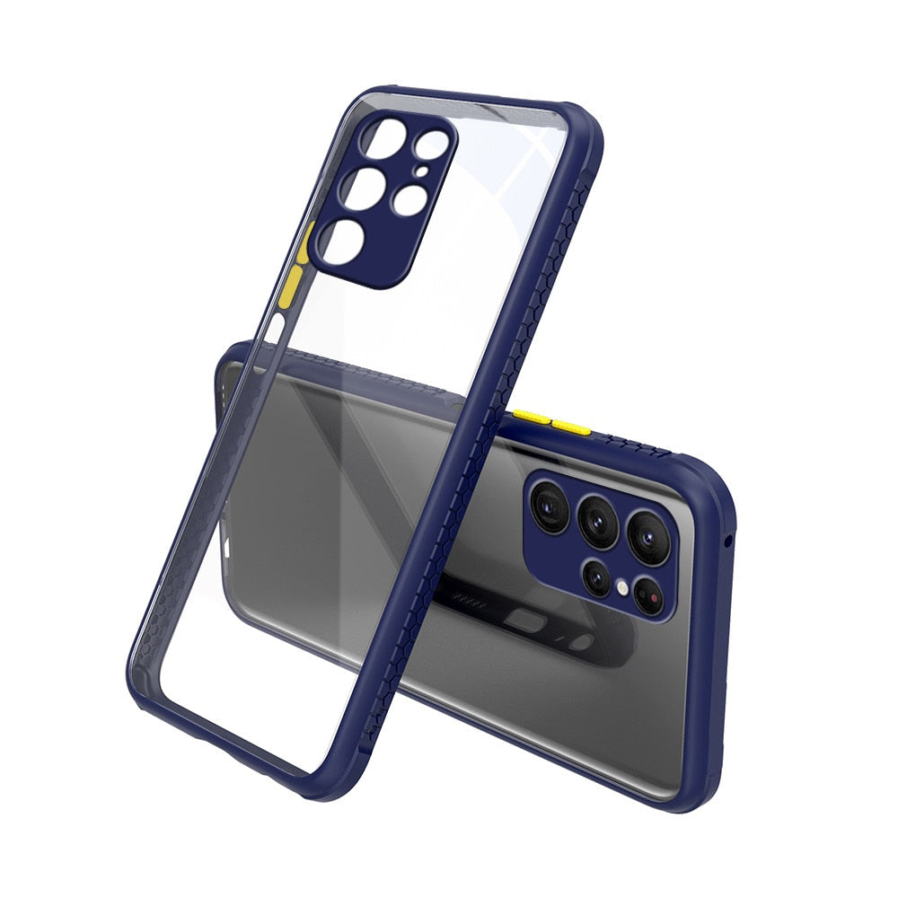 Case Tire Pattern Clear Acrylic Cover Sumsung S22 Series
