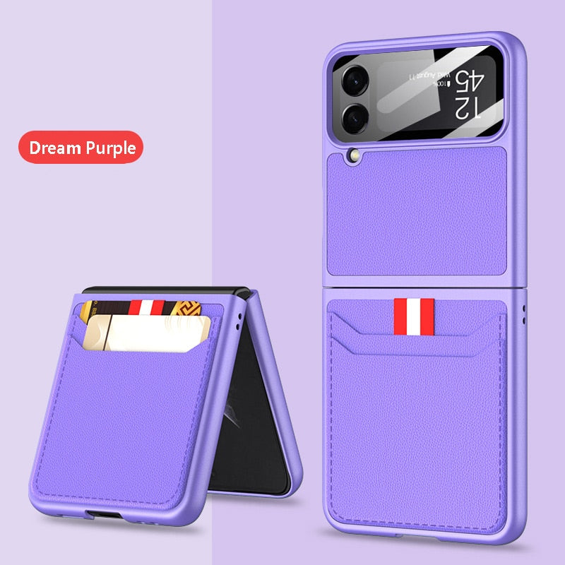 Wallet Leather Case For Samsung Galaxy Z Flip 4