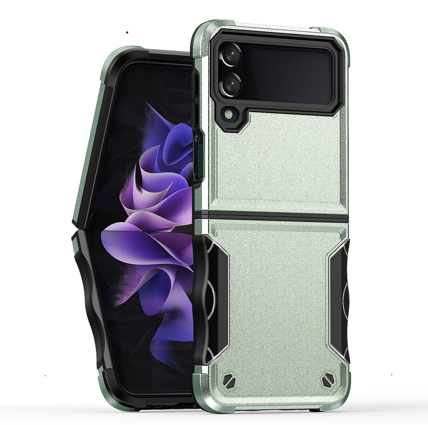Stripes Hard Protective Case for Galaxy Z Flip4 & Flip 3 Anti-Shock Folding