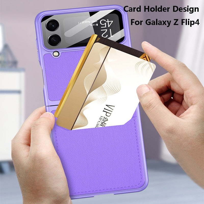 Wallet Leather Case For Samsung Galaxy Z Flip 4