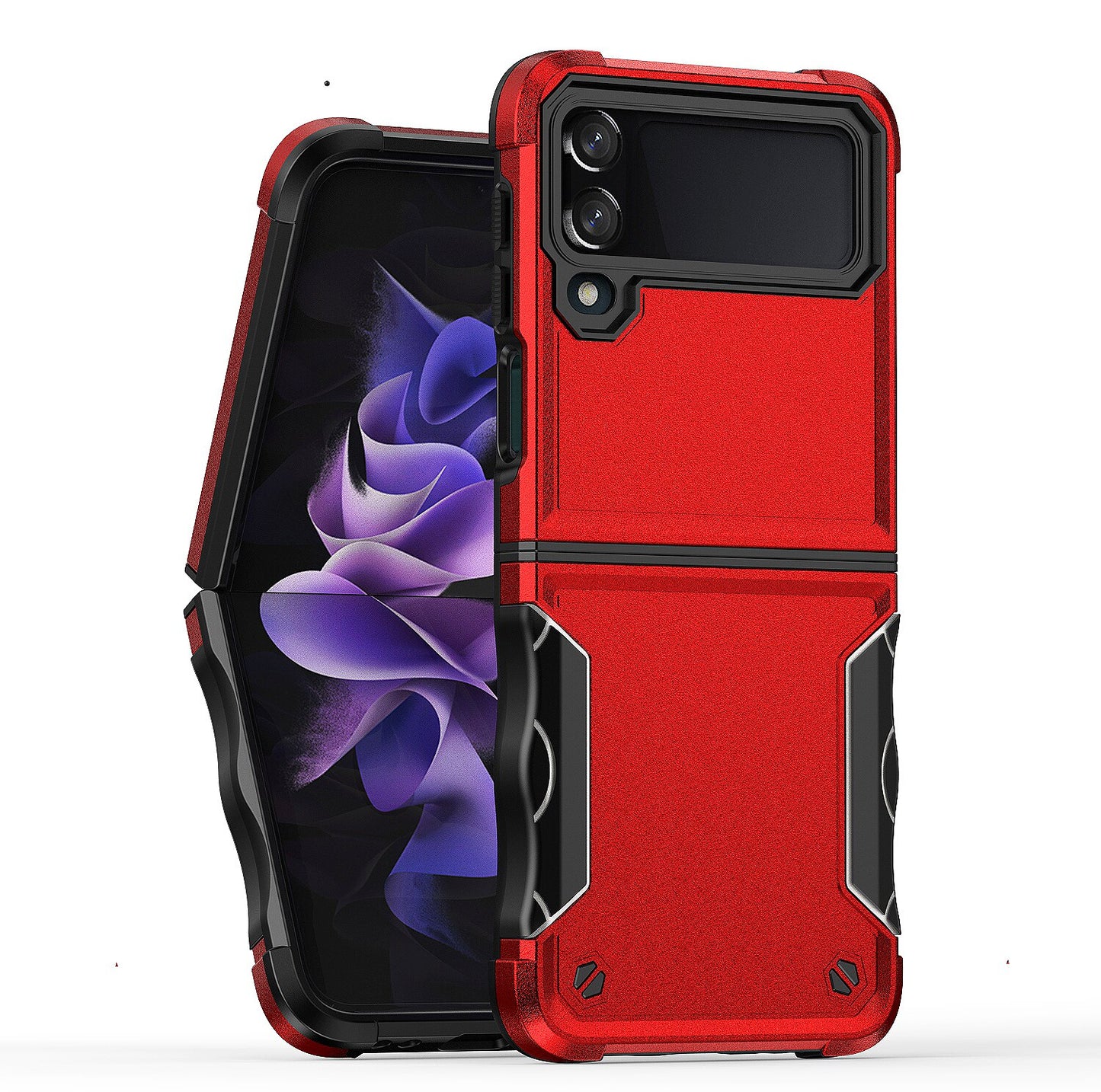 Stripes Hard Protective Case for Galaxy Z Flip4 & Flip 3 Anti-Shock Folding