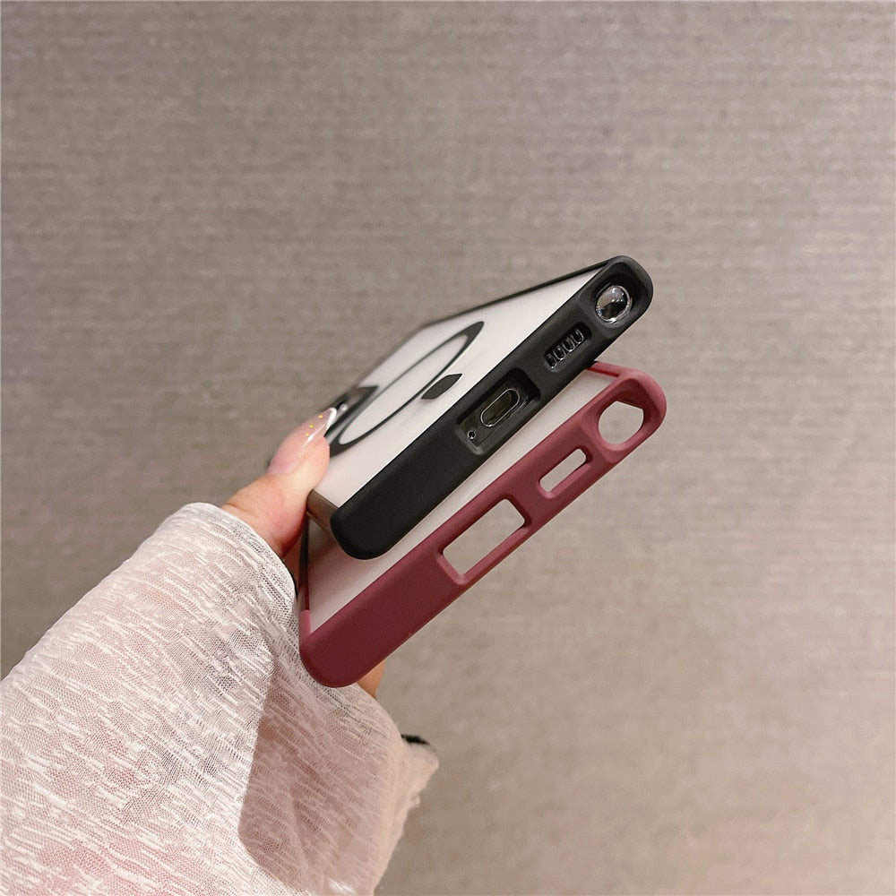Metal Magnetic Wireless Charging Case For Samsung S22 Series