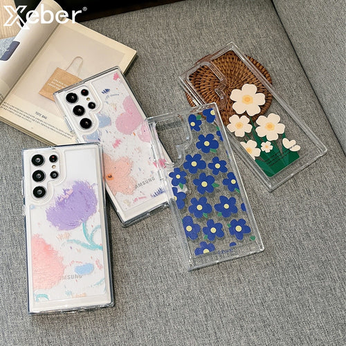 Clear Flower Cover For Samsung S22 Series