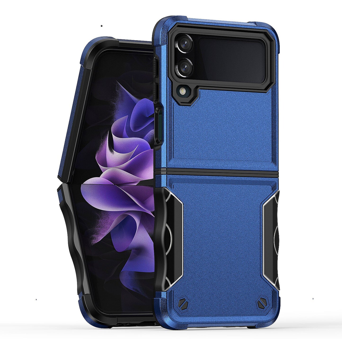 Stripes Hard Protective Case for Galaxy Z Flip4 & Flip 3 Anti-Shock Folding