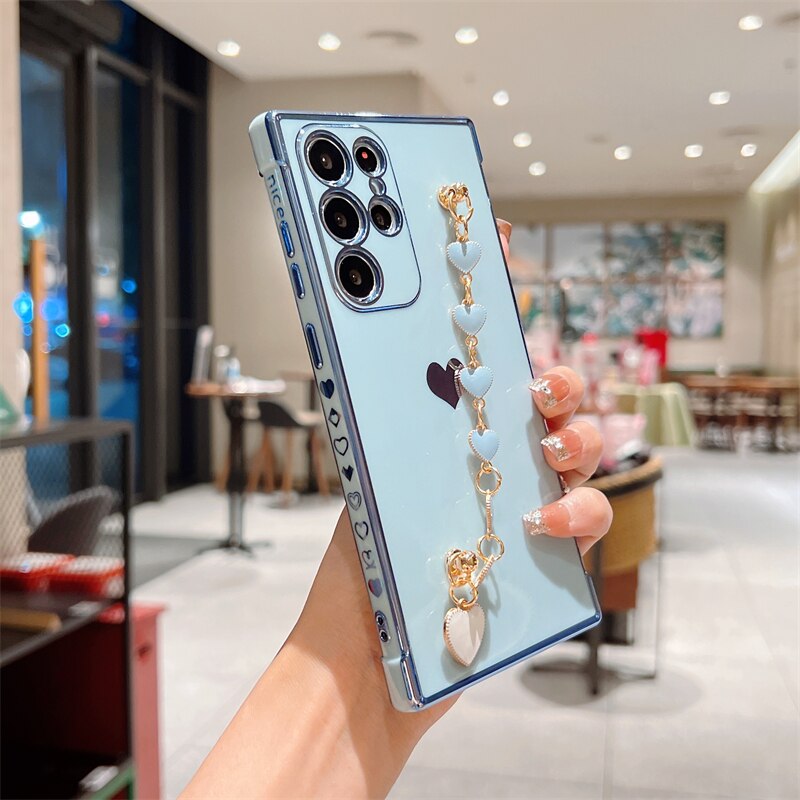 Cute Wrist Bracelet Candy Soft Phone Case For Samsung S Series