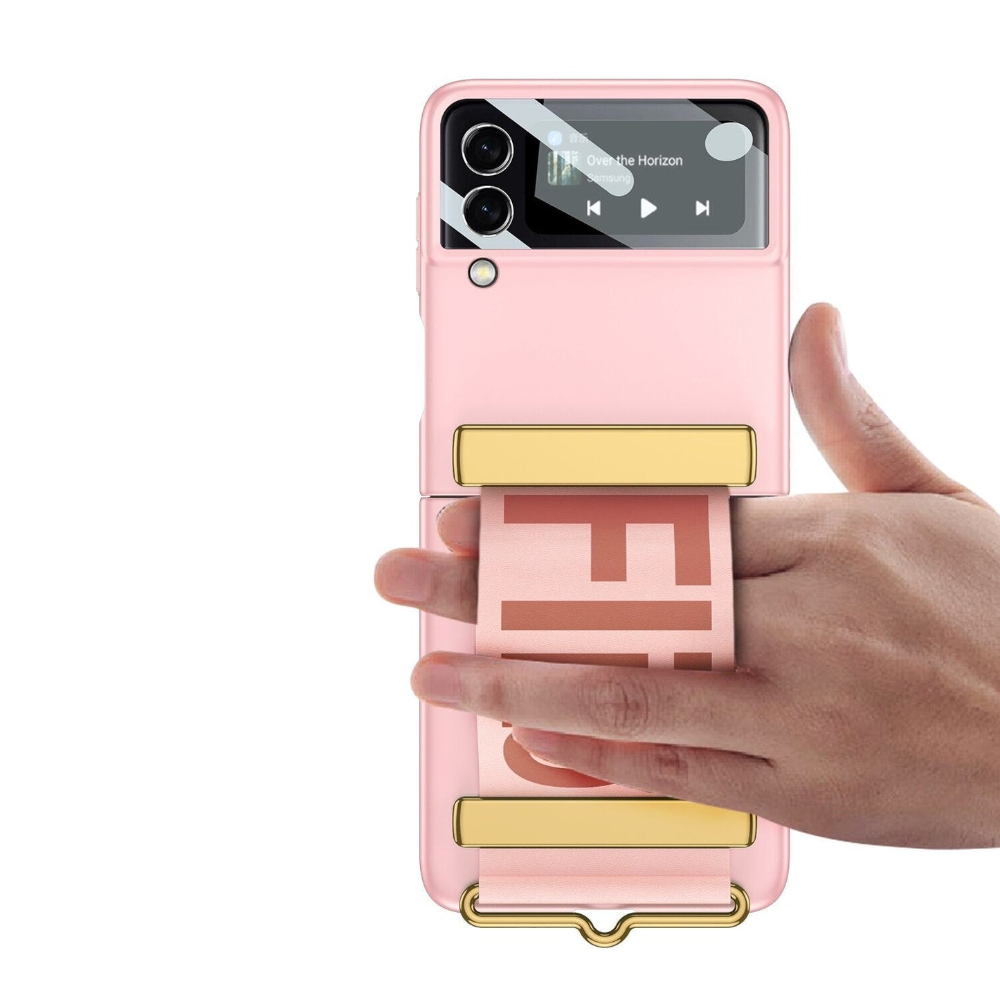 Wristband Bracket Case For Samsung Galaxy Z Flip 4