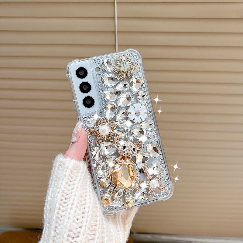 Luxury Bling Rhinestone Phone Case For Samsung Galaxy S22 Series