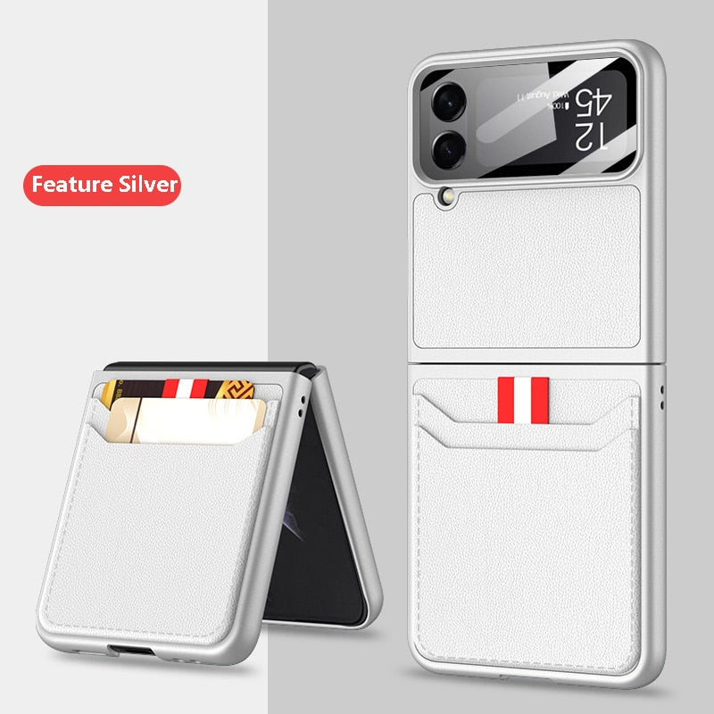 Wallet Leather Case For Samsung Galaxy Z Flip 4