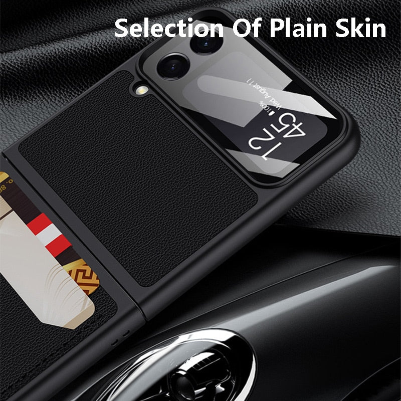 Wallet Leather Case For Samsung Galaxy Z Flip 4