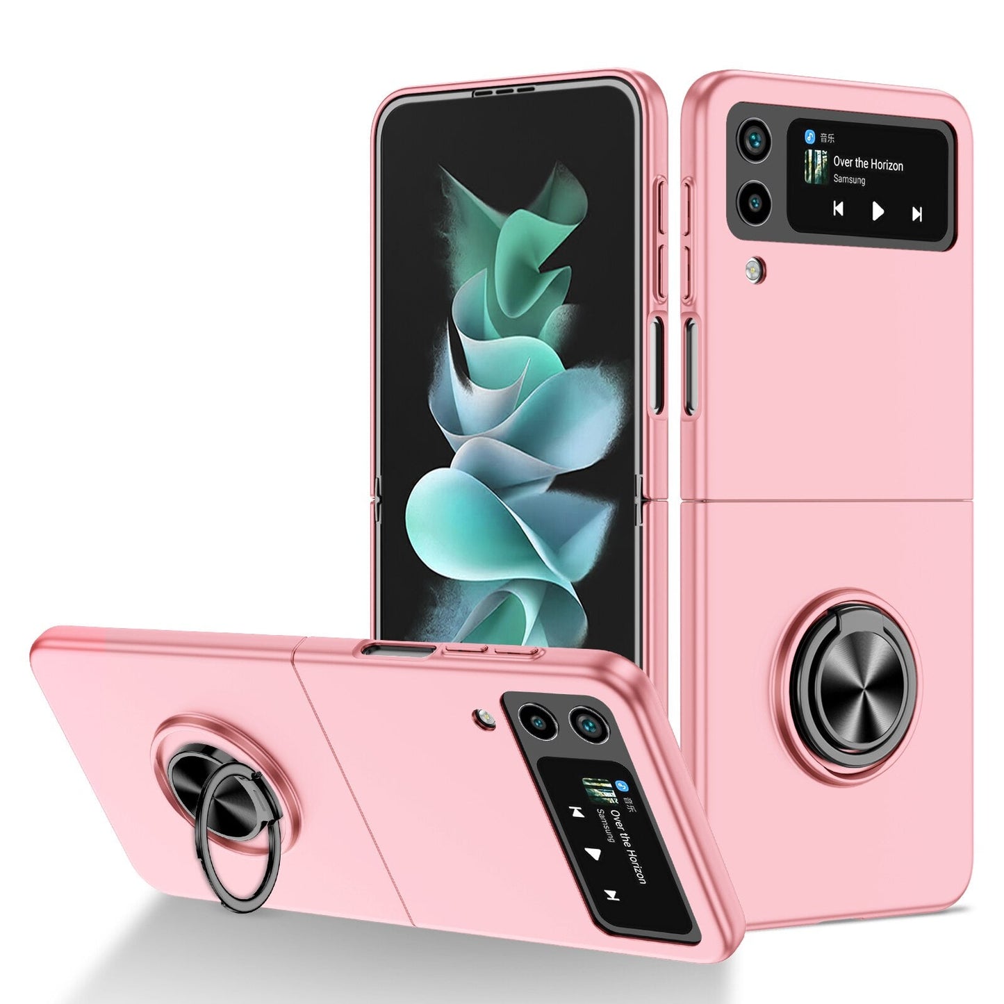 Ultra Thin Case with Ring Bracket for Samsung Galaxy Z Flip 4