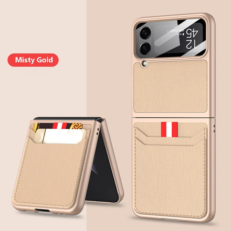 Wallet Leather Case For Samsung Galaxy Z Flip 4