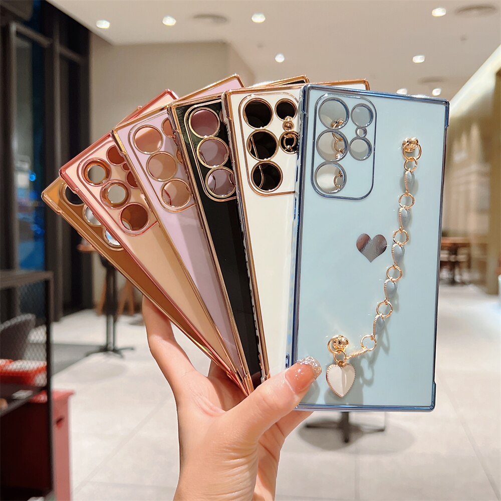 Cute Wrist Bracelet Candy Soft Phone Case For Samsung S Series