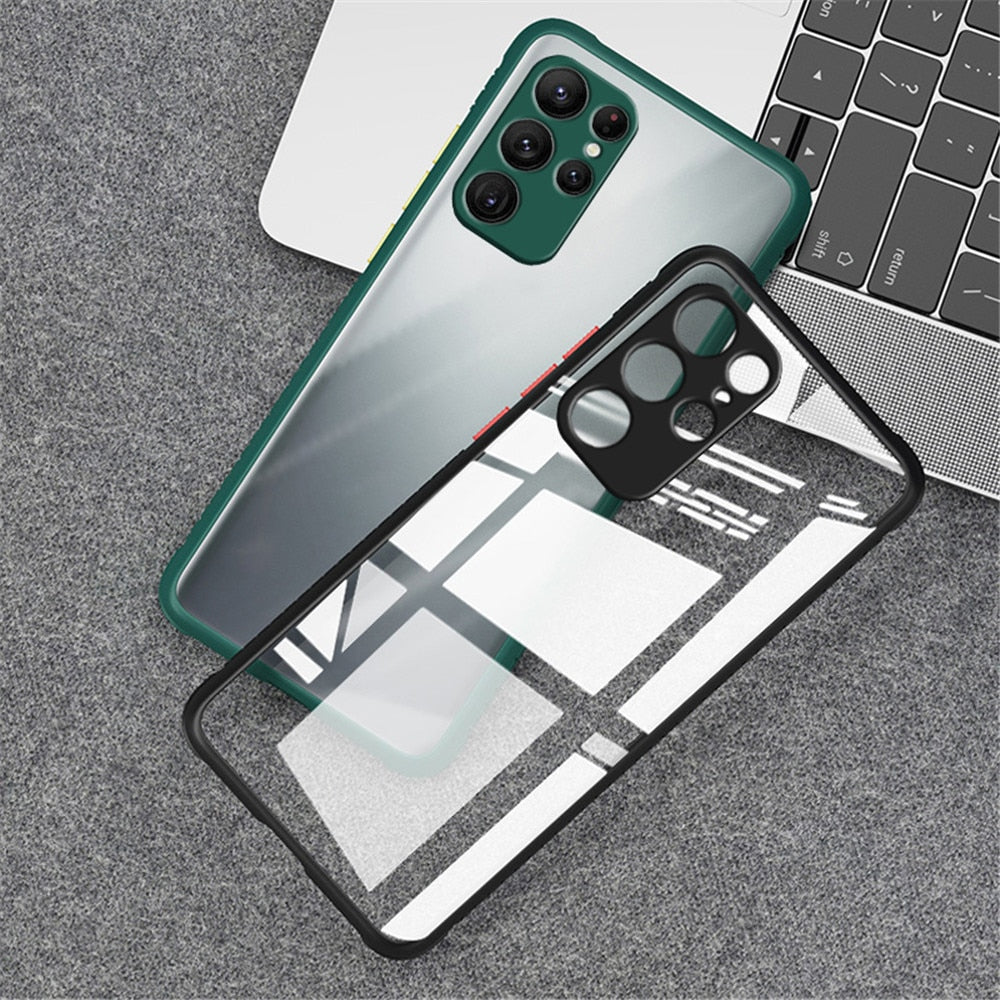 Case Tire Pattern Clear Acrylic Cover Sumsung S22 Series