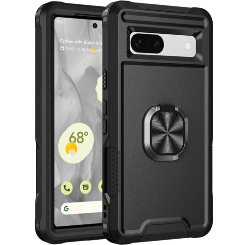 Armor Shockproof Case with Magnetic Ring Holder For Google Pixel 8 Series
