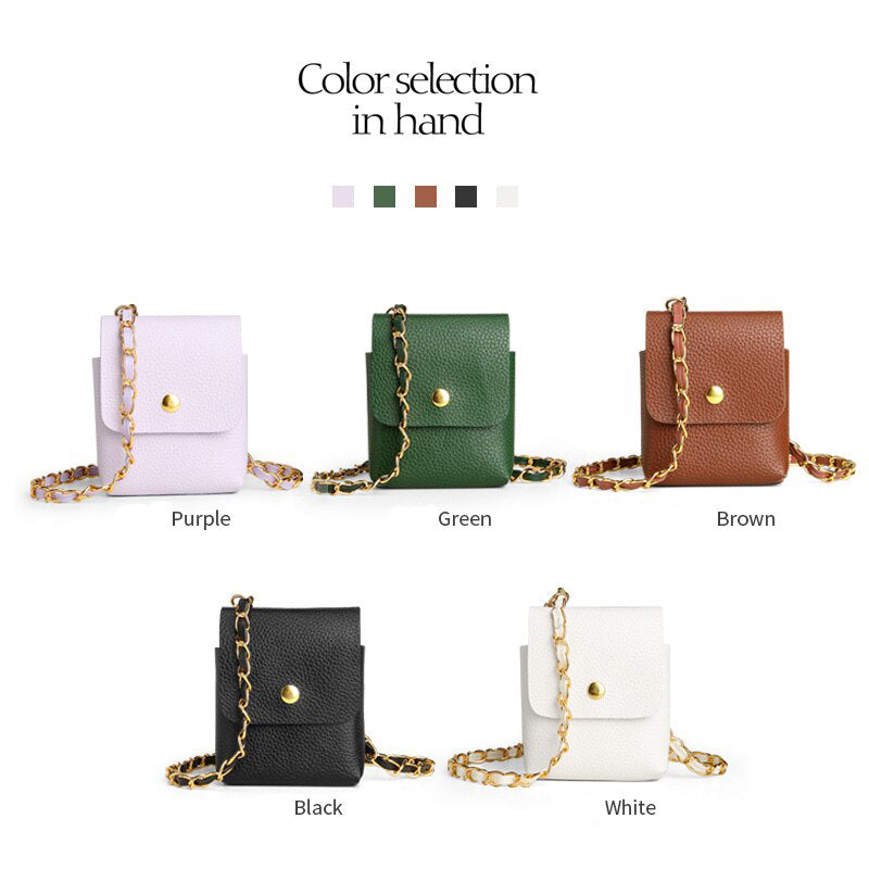Crossbody Leather Mini Phone Bag For Samsung Galaxy Z Flip 4, 3, Series