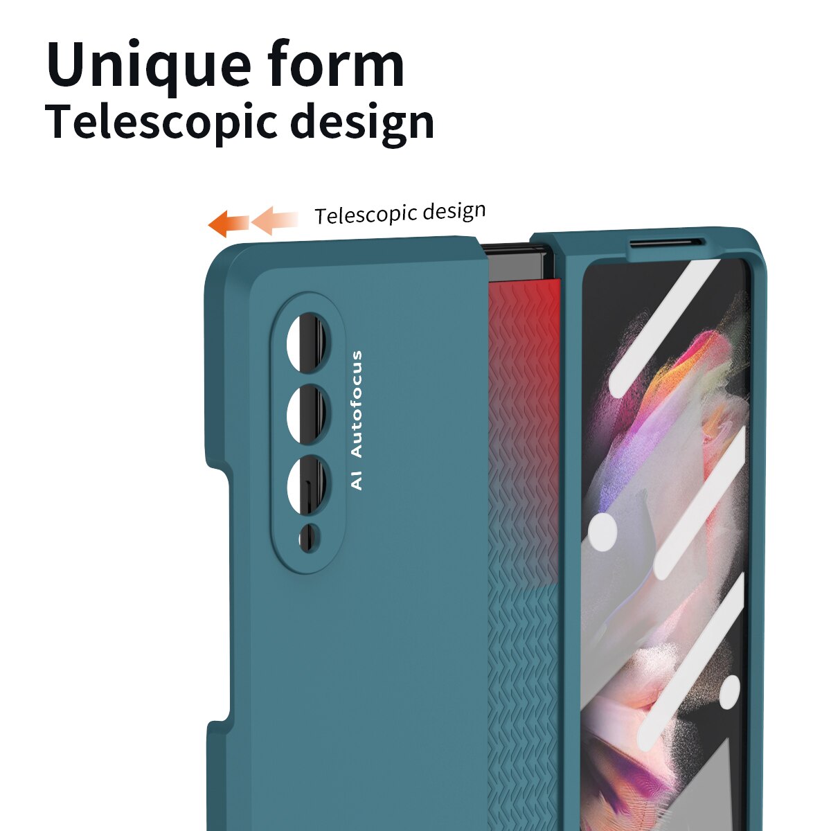 Full Protection Hard Plastic Case For Z Fold 3