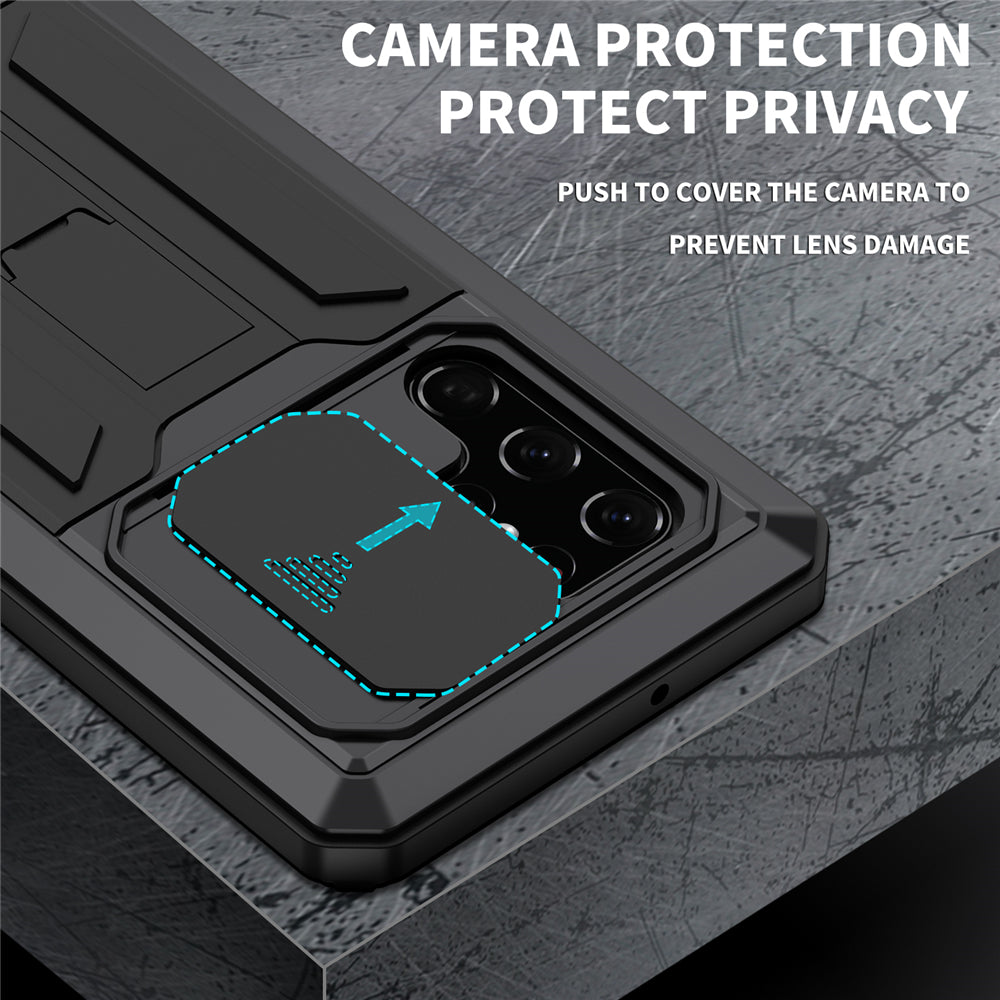 Metal Anti-fall With Stand Cover For Samsung Galaxy S22 Series