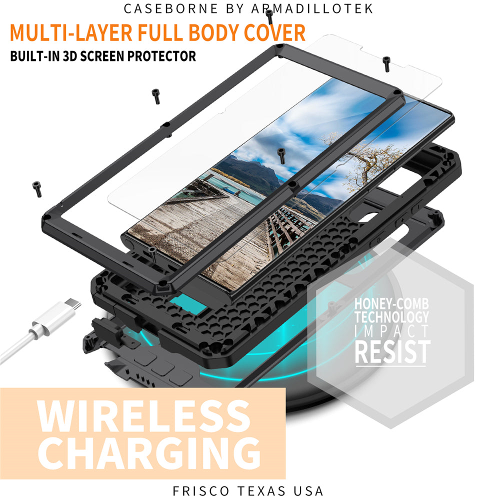 Metal Anti-fall With Stand Cover For Samsung Galaxy S22 Series
