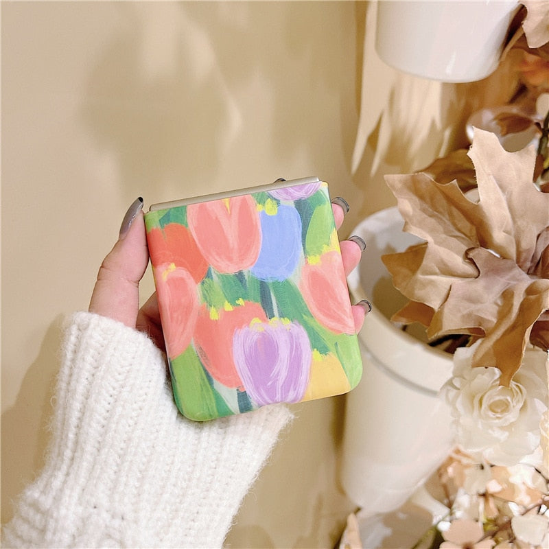 New Tulip flowers Case For Samsung Galaxy Z Flip 3