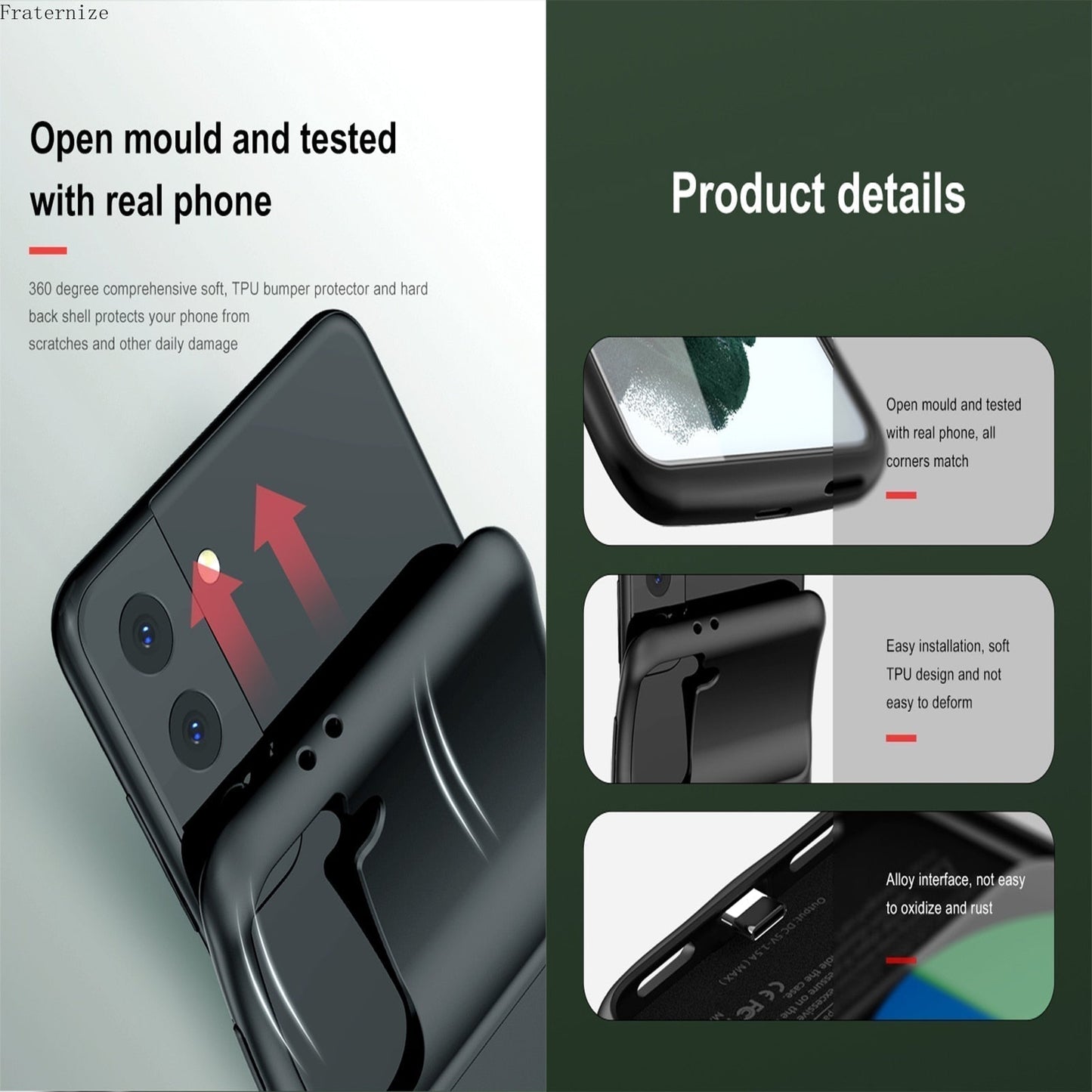 External Battery charger case For Samsung Galaxy S22 Series