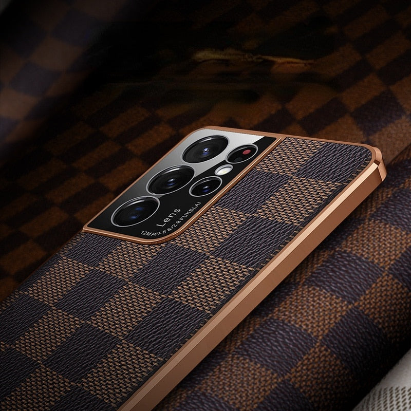 Luxury Leather Case For Samsung Galaxy S22 Series