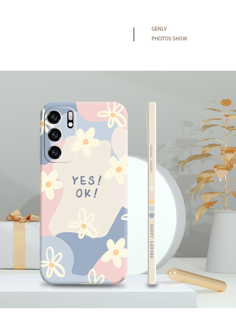Square Flower Phone Case for Samsung Galaxy S22