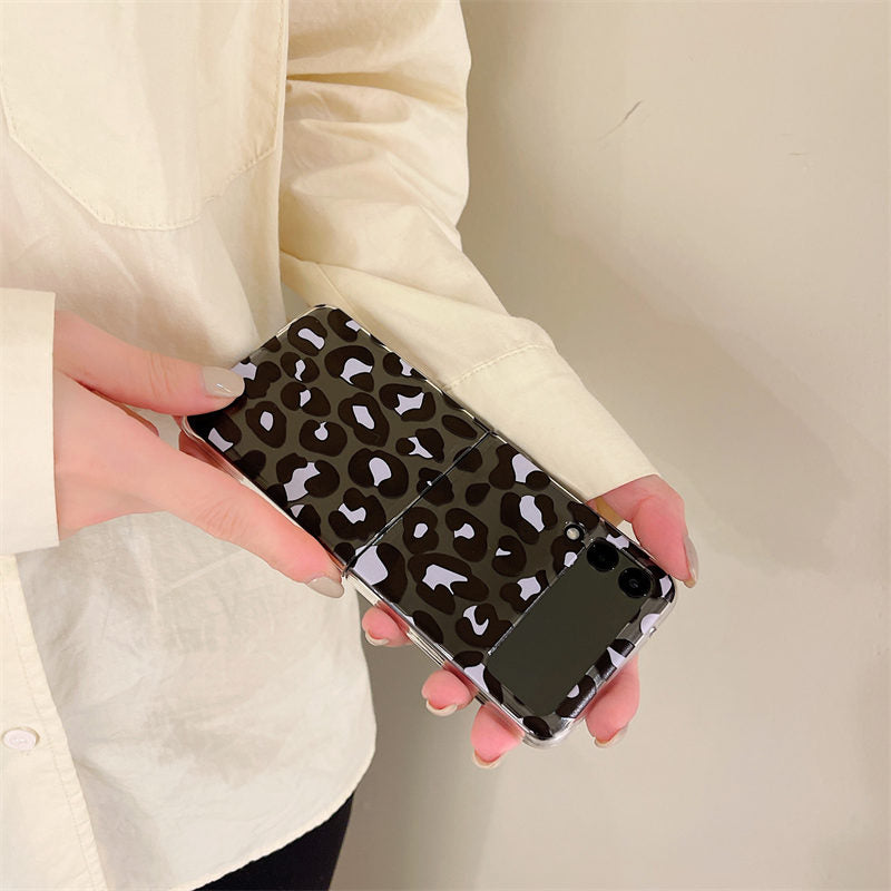 Pink Leopard Luxury Phone Case for Samsung Galaxy Z