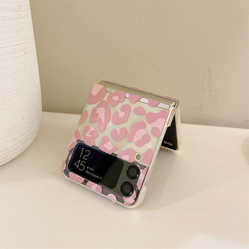 Pink Leopard Luxury Phone Case for Samsung Galaxy Z