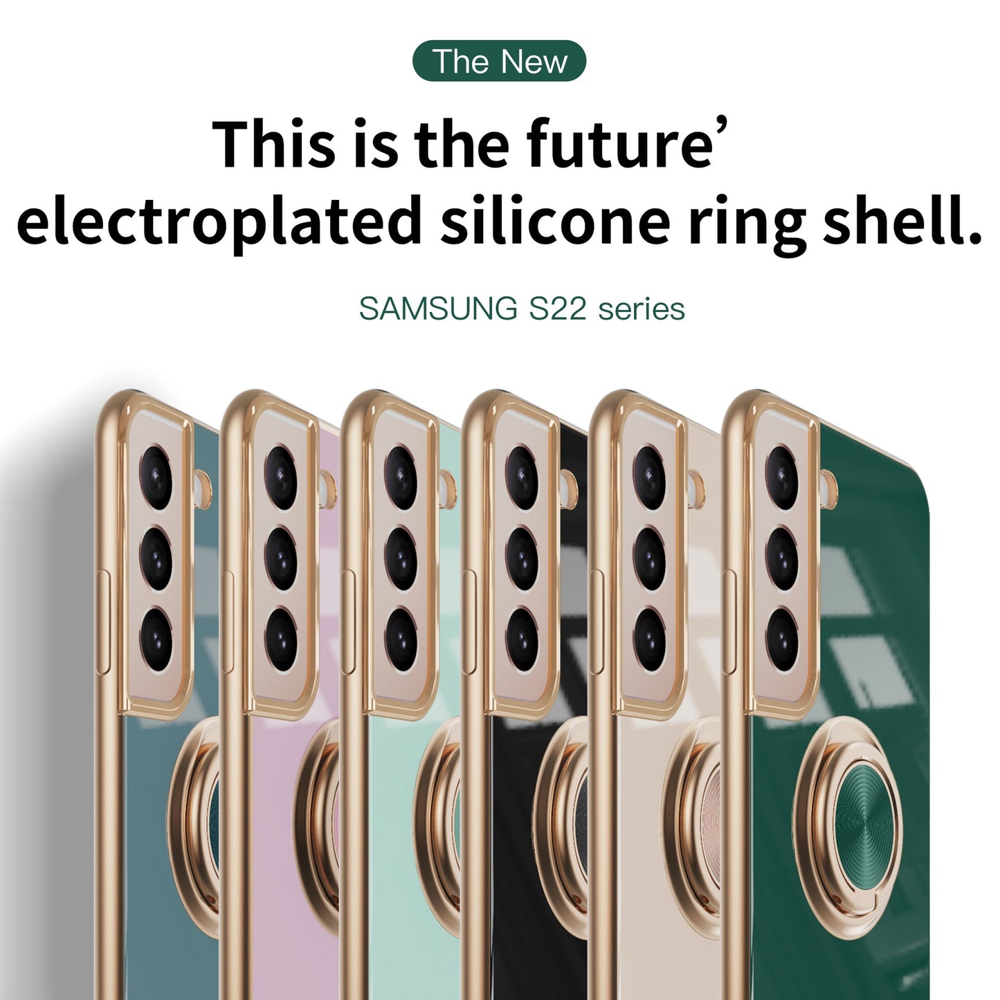 Case for Samsung S22 Ultra Plus Fastened Ring Car Electroplating