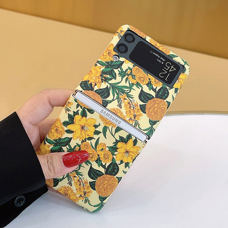 Vintage Flowers Case For Samsung Galaxy Z Flip 3