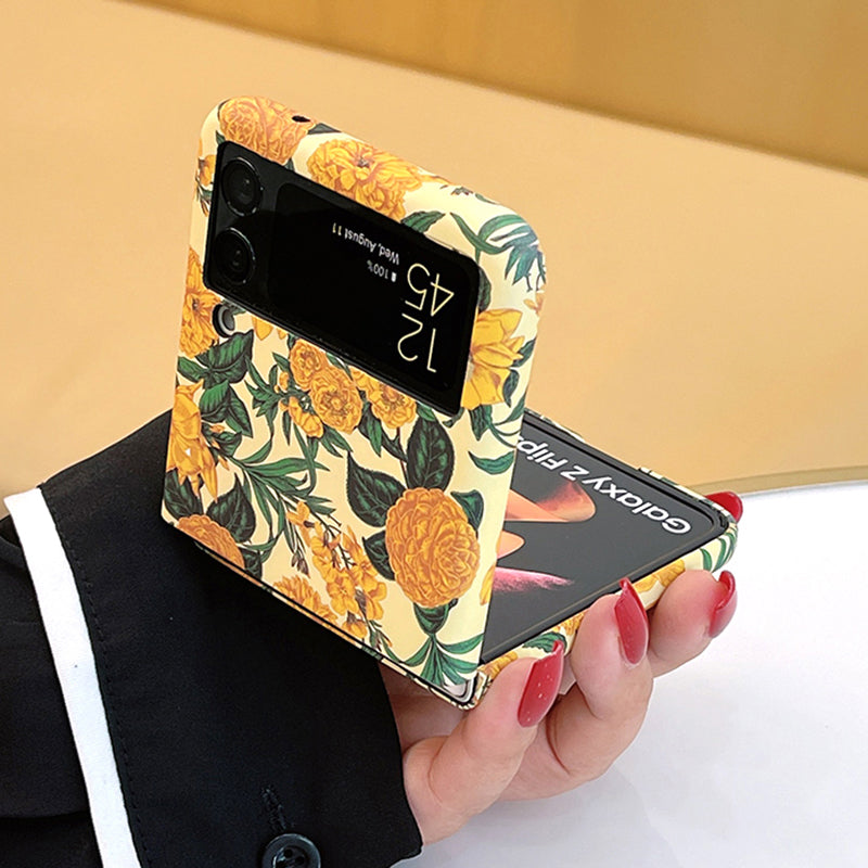 Vintage Flowers Case For Samsung Galaxy Z Flip 3