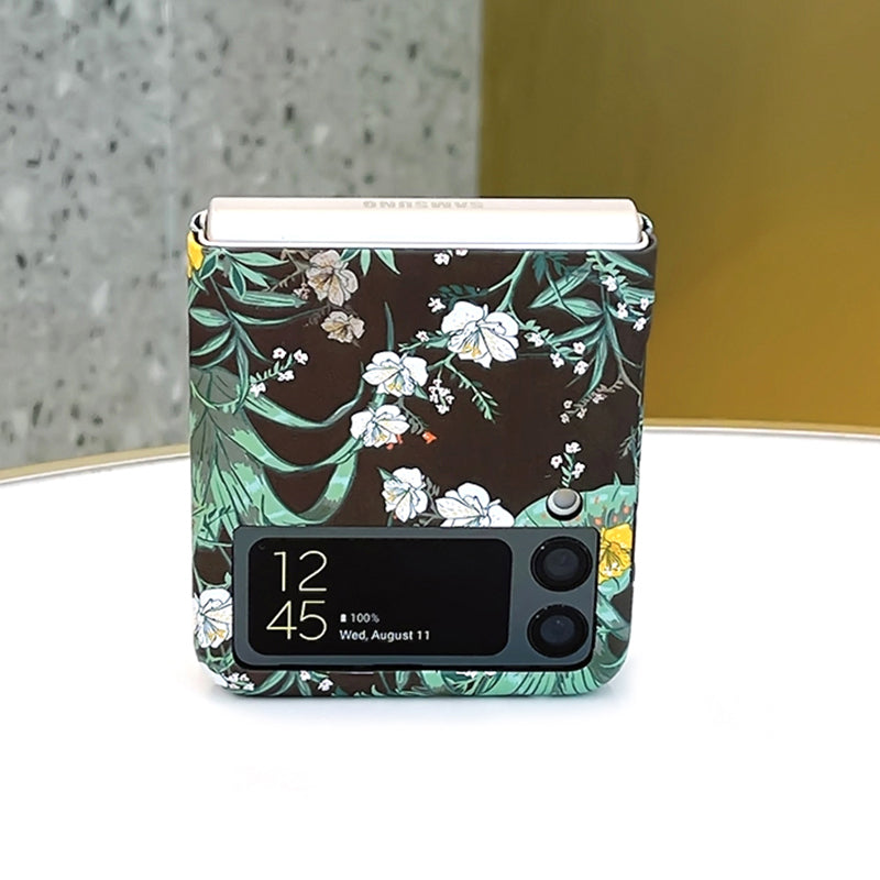 Vintage Flowers Case For Samsung Galaxy Z Flip 3