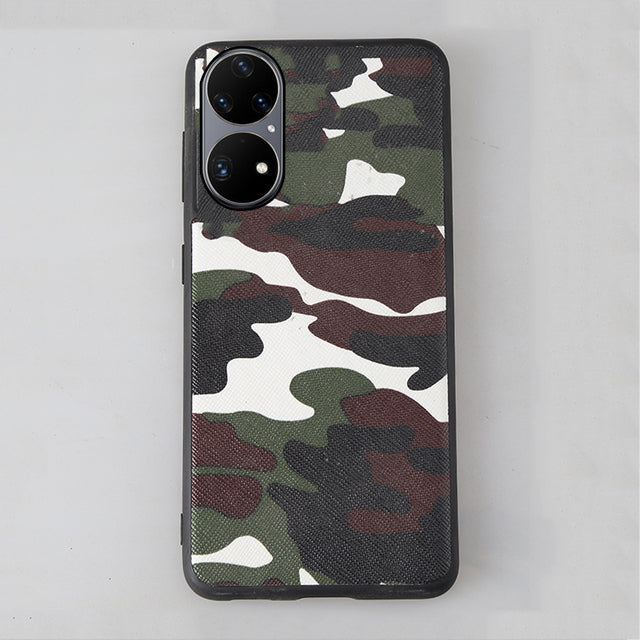 Leather Zebra Pattern Phone Case for Huawei P50