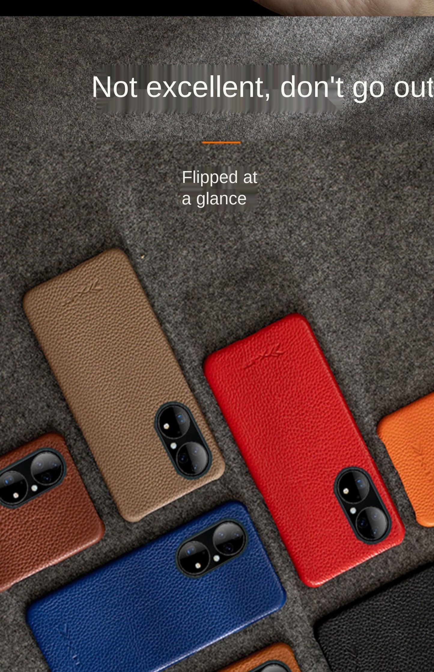 Leather Half-pack Phone Case for Huawei P50